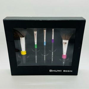 NWT Bhumi Begin Makeup Brush Collection face, concealer,shadow,brow&liner,blush